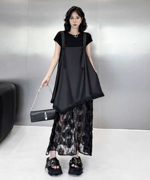Splicing Lace Dress